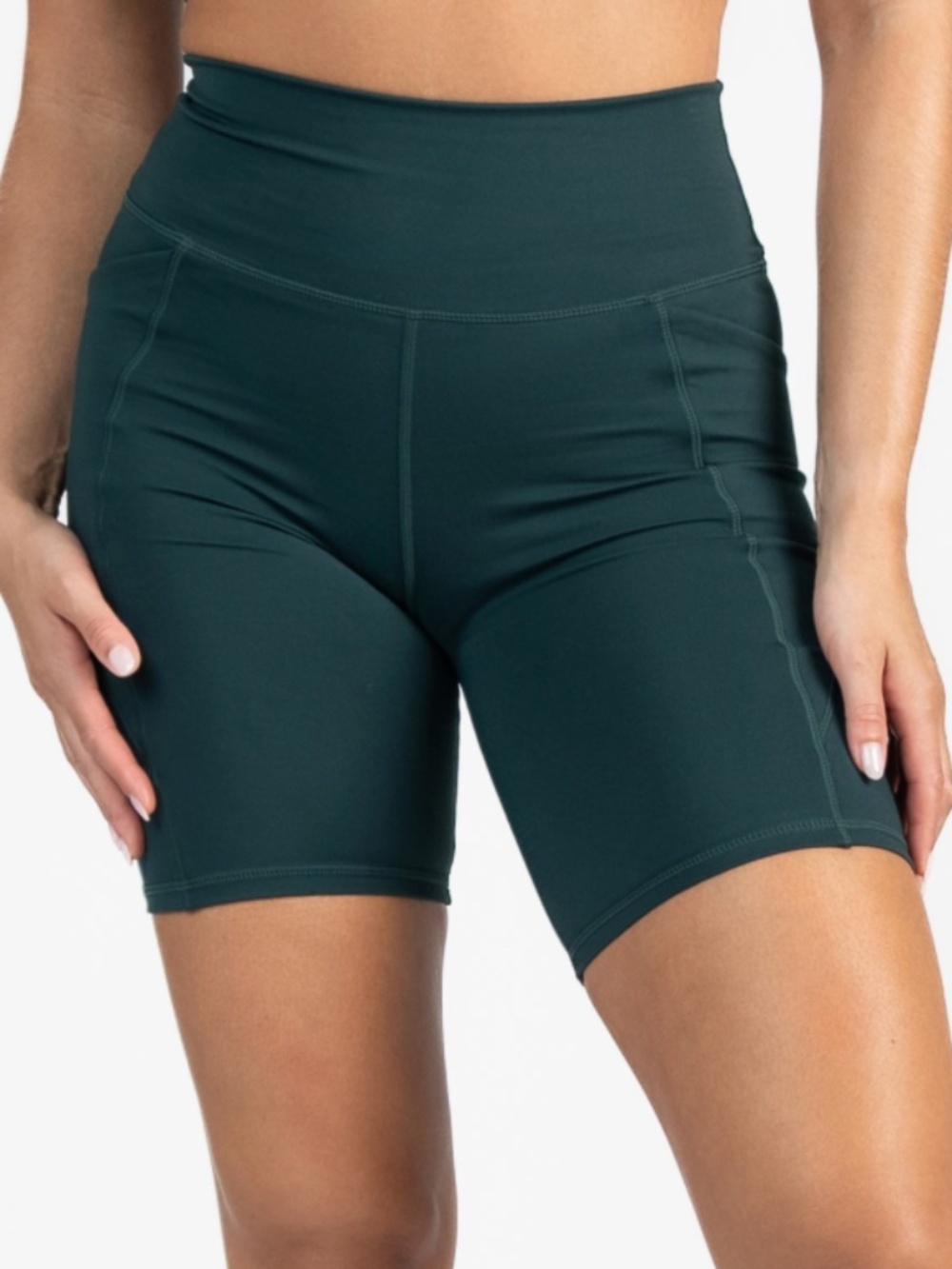 Skin Biker Shorts in Juniper!
